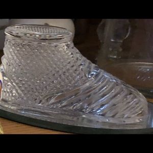 Waterford baby bootie/paperweight